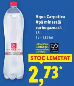 Lidl Aqua Carpatica Apă minerală carbogazoasă Ofertă