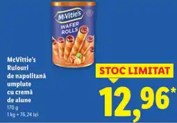 Lidl McVittie's Rulouri de napolitană umplute cu cremă de alune Ofertă