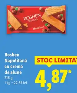 Lidl Roshen Napolitanǎ cu cremă de alune Ofertă