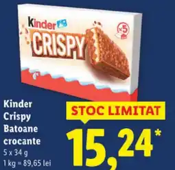 Lidl Kinder Crispy Batoane crocante Ofertă