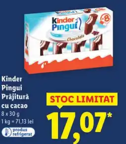 Lidl Kinder Pingui Prăjitură си сасао Ofertă
