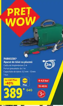 Lidl PARKSIDE Aparat de tăiat cu plasmă Ofertă
