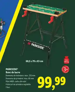 Lidl PARKSIDE Banc de lucru Ofertă