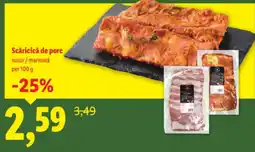 Lidl Scăricică de porc natur/marinată Ofertă