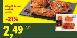 Lidl Mix grill de porc, marinat Ofertă