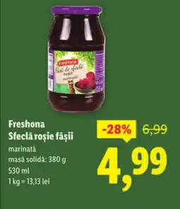 Lidl Freshona Sfeclă roşie fâşii Ofertă
