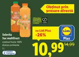 Lidl Solevita Suc multifruct Ofertă