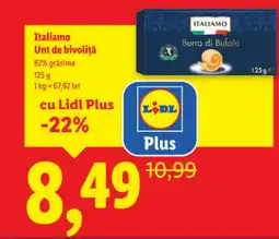 Lidl Italiamo Unt de bivoliţă Ofertă