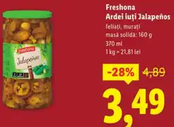 Lidl Freshona Ardei iuți Jalapeños Ofertă