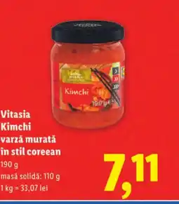 Lidl Vitasia Kimchi varză murată în stil coreean Ofertă