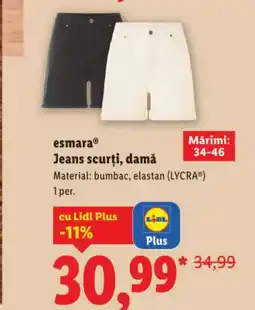 Lidl Esmara Jeans scurţi, damă Ofertă
