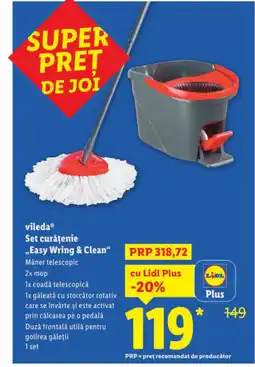 Lidl Vileda Set curăţenie ,,Easy Wring & Clean" Ofertă
