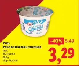 Lidl Pilos Perle de brânză cu smântână Ofertă