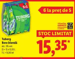 Lidl Tuborg Bere blondǎ Ofertă