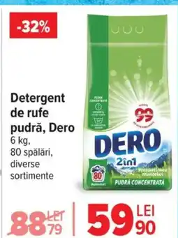 Carrefour Detergent de rufe pudră, Dero Ofertă