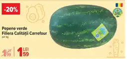Carrefour Pepene verde Filiera Calității Carrefour Ofertă