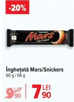 Carrefour îngheţată Mars/Snickers Ofertă