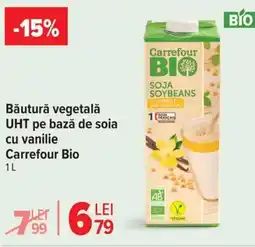 Carrefour Băutură vegetală UHT pe bază de soia cu vanilie Carrefour Bio Ofertă