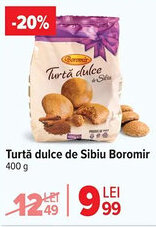 Carrefour Turtă dulce de Sibiu Boromir Ofertă