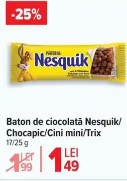 Carrefour Baton de ciocolată Nesquik/ Chocapic/Cini mini/Trix Ofertă