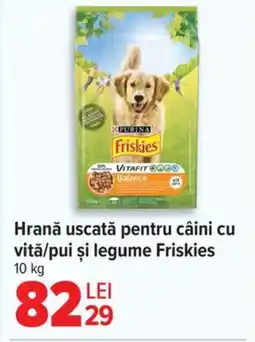 Carrefour Hrană uscată pentru câini cu vitǎ/pui şi legume Friskies Ofertă