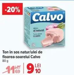 Carrefour Ton în sos natur/ulei de floarea-soarelui Calvo Ofertă