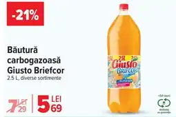 Carrefour Băutură carbogazoasă Giusto Briefcor Ofertă