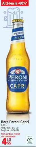 Carrefour Bere Peroni Capri Ofertă