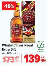 Carrefour Whisky Chivas Regal Extra Gift Ofertă