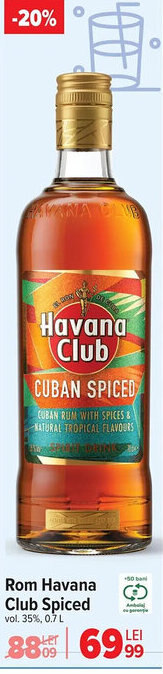 Carrefour Rom Havana Club Spiced Ofertă