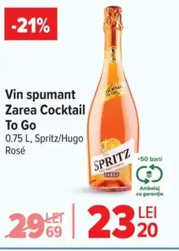 Carrefour Vin spumant Zarea Cocktail To Go Ofertă