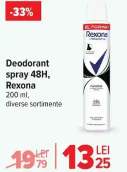 Carrefour Deodorant spray 48H, Rexona Ofertă