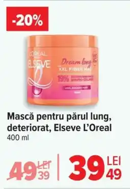 Carrefour Mască pentru părul lung, deteriorat, Elseve L'Oreal Ofertă