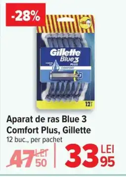 Carrefour Aparat de ras Blue 3 Comfort Plus, Gillette Ofertă