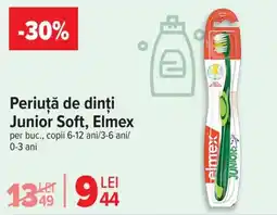 Carrefour Periuţă de dinți Junior Soft, Elmex Ofertă