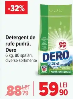 Carrefour Detergent de rufe pudră, Dero Ofertă