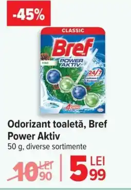 Carrefour Odorizant toaletă, Bref Power Aktiv Ofertă