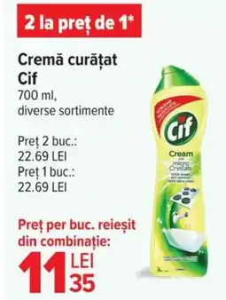 Carrefour Cremă curățat Cif Ofertă
