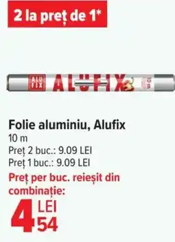 Carrefour Folie aluminiu, Alufix Ofertă