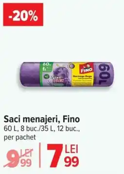 Carrefour Saci menajeri, Fino Ofertă
