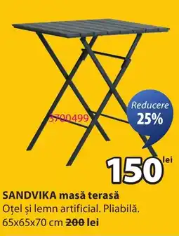 JYSK SANDVIKA masǎ terasǎ Ofertă