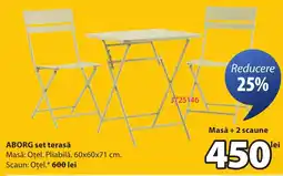 JYSK ABORG set terasă Ofertă
