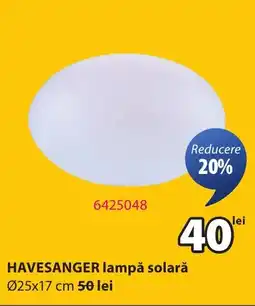 JYSK HAVESANGER lampǎ solară Ofertă