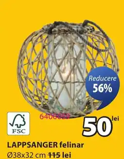 JYSK LAPPSANGER felinar Ofertă