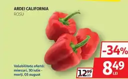 Auchan Ardei California roşu Ofertă
