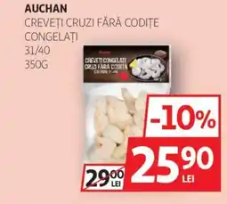 Auchan AUCHAN Creveţi cruzi fără codițe congelaţi 31/40 Ofertă