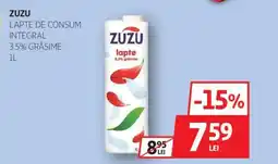 Auchan ZUZU Lapte de consum integral 3.5% grăsime Ofertă