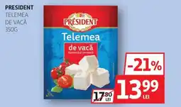 Auchan PRÉSIDENT Telemea de vacă Ofertă