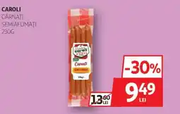 Auchan CAROLI Cârnati semiafumaţi Ofertă