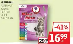 Auchan MIAU MIAU Aşternut igienic pentru pisici Ofertă